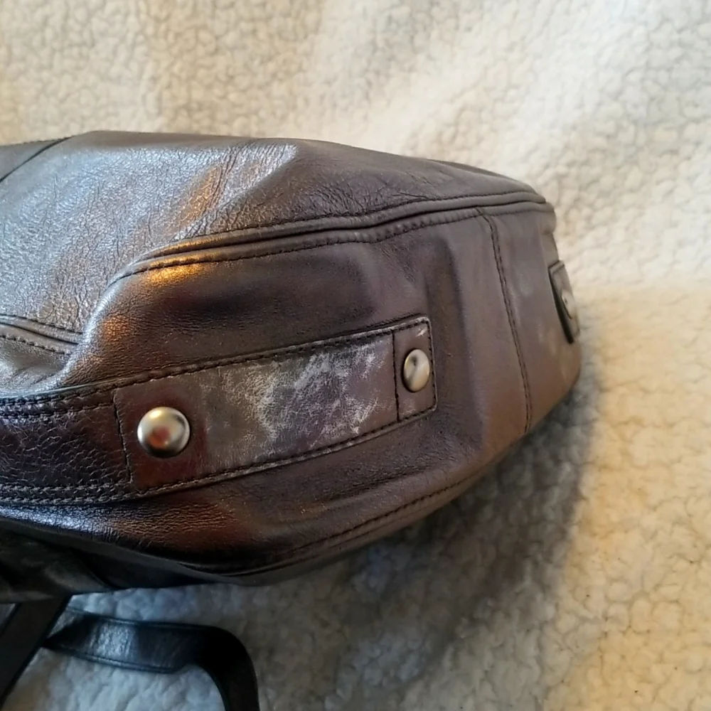 Coach Zoe Hobo Bag Genuine Leather Y2K Purse F14707